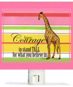 "Have Courage" Canvas Art Night Light by Shelly Kennedy