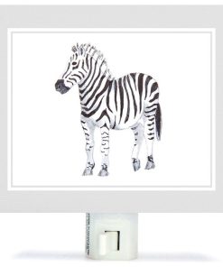 "Animal Kingdom - Zebra" Canvas Night Light by Brett Blumenthal
