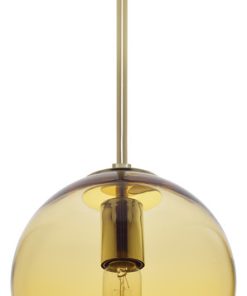 Zurich Pendant Light, Amber, 8.5"