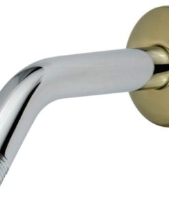 K150K4 Trimscape 6" Shower Arm With Flange, Polished Chrome/Polished Brass