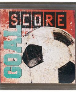 "Score Goal" Wooden Sign