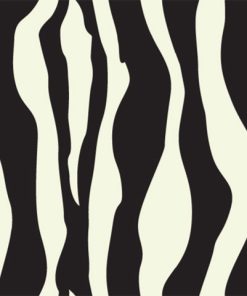Zebra Print Shelf Paper Drawer Liner, 48x24, Laminated Vinyl