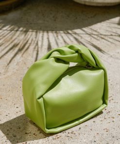 Zoelle Green Braided Handle Crossbody Bag