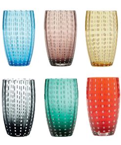ZAFFERANO Perle Beverage Glass (Set of 6)